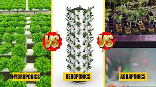 This INSANE Farming Method Grows MORE Food with LESS Water Aeroponics vs Hydroponics vs Aquaponics [upl. by Naoh]