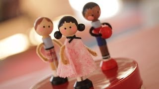 How To Make Clothespin Dolls by Robert  Kin Community [upl. by Lillis]