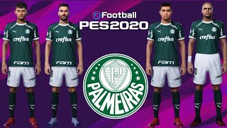 PES 2020  elenco PALMEIRAS ATUALIZADO no eFootball PES 2020  Abril [upl. by Ajani662]