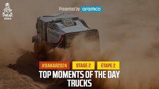 Trucks Top moments  Stage 2  Dakar2024 [upl. by Ardle]