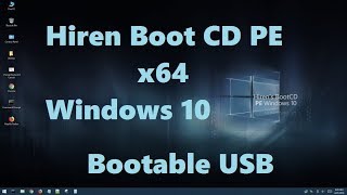 How to Make Hiren Boot CD PE x64 bootable USB  Windows 10 Portable  Recover data without windows [upl. by Ael715]