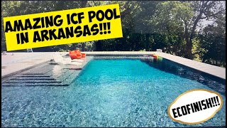 Amazing ICF Pool with EcoFINISH in Arkansas [upl. by Niple]