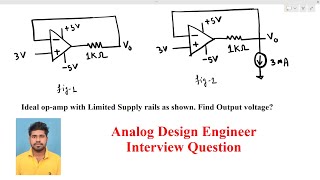 Analog Circuit Design interview  find Output Voltage opamp feedback [upl. by Oal]