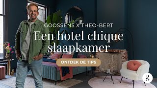 Hotel chic interieur  Een donkere slaapkamer helemaal in balans  Goossens x TheoBert [upl. by Alesandrini]