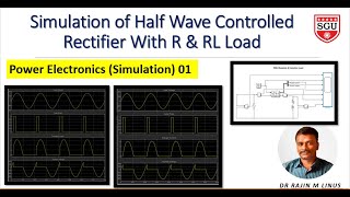 PE1 Simulation of Half Wave Controlled Rectifier By Dr Rajin M Linus [upl. by Socin666]