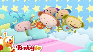 Vijf Kleine Aapjes 🐒  Liedjes amp Rijmpjes  BabyTV Nederlands [upl. by Pasahow]