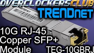 OCC checks out the TRENDnet RJ45 SFP module [upl. by Kristyn321]