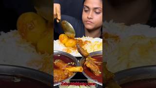 Eating Eggs Curry Chicken Curry Rice mukbang asmrsounds eatingsounds shortsvideo [upl. by Yhtrod144]