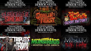 ALL Halloween Horror Nights Original Houses Announced  MASSIVE HHN 2024 Update  Universal Orlando [upl. by Airdnaid]