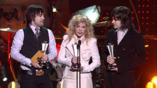 The Band Perry Win New Artist of the Year  ACM Awards 2011 [upl. by Drewett515]