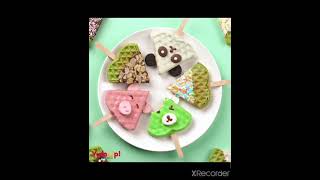 easy clut matcha animal gofr dessert Recipe 🍰🎂🍰🎂🍰 cake it love 🎂🎂🎂 [upl. by Edmonds8]