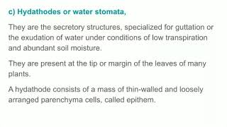 Hydathodes and nectaries [upl. by Melania]