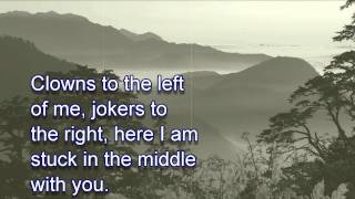 Stealers Wheel  Stuck In The Middle With You LYRICS [upl. by Stover]