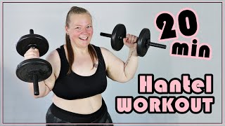 HANTEL WORKOUT für Anfänger  20 Minuten  Kurzhantel  PrimaDina [upl. by Huan]