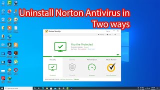 How to uninstall norton antivirus on windows 10 [upl. by Garris924]