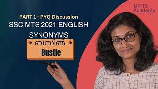 SSC MTS 2021 EnglishSynonyms Discussion  SSC PYQ  in Malayalam  Part 1 [upl. by Nyrahs147]