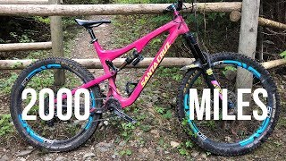 Santa Cruz Bronson 2000Mile Bike Check  Washingtons Olallie Flow Trail [upl. by Ramedlaw372]