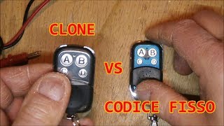 ⚡come programmare un radiocomando universale clone a 433 Mhz  tutorial [upl. by Llirpa]