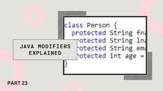 Java Modifiers A HandsOn Guide 2024 [upl. by Yrbua]