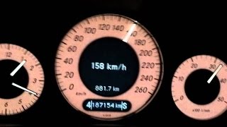 Mercedes E220CDI W211 170 ps 0140 acceleration [upl. by Atsirc827]