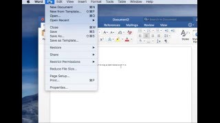 How to Save a Word Doc on a Mac [upl. by Linnet]