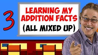 Learning My Addition Facts All Mixed Up  Addition Facts for 3  Jack Hartmann [upl. by Suirad513]