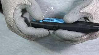 Safety knife MARTOR SECUNORM 380 training video GB [upl. by Anaeg]