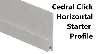 Cedral click aluminium horizontal starter profile [upl. by Eelak]