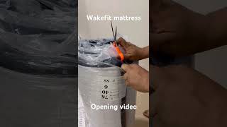 Wakefit mattress box opening mattress wakefitmattress kurlon sleepwell indianmarket [upl. by Assille]