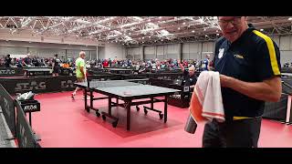 ITTF World Masters l Round of 256 l Manoj Gandhi ENG 0 v 3 Torsten Barkow Ger [upl. by Aikmat885]