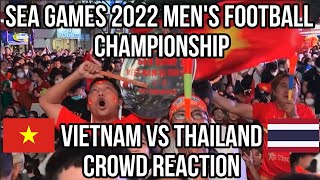 SEA GAMES 31 Mens Football Final Vietnam vs Thailand  Crowd Reaction [upl. by Orly]