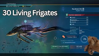 What Happens When You Have 30 Living Frigates in No Mans Sky  Lets Play 81 [upl. by Grekin788]