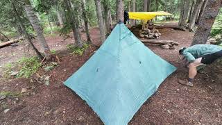 Colorado Thunderstorm Overnight Camping  HMG Ultamid 2 Tent [upl. by Lilllie]