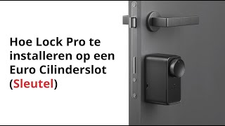 Hoe Lock Pro teinstalleren op eenEuro CilinderslotSleutel [upl. by Symon]