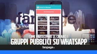 Come partecipare e creare ai gruppi pubblici su WhatsApp [upl. by Ordnas]