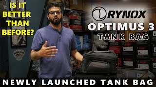 Rynox OPTIMUS 3 TANK BAG 21L review 2024 [upl. by Fatma]