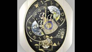 Rhythm Peaceful Cosmos Musical Clock [upl. by Huberto]