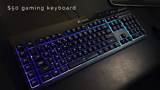 Corsair K55 RGB Keyboard Review amp Unboxing  Cheap Gaming Keyboard [upl. by Paulie]