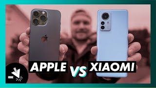 Xiaomi 12 Pro vs iPhone 13 Pro  Vergleich der Android und iOS Smartphone Giganten [upl. by Elleuqram]