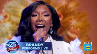 Brandy  Someday at Christmas Stevie Wonder  Best Audio  Good Morning America  Dec 22 2023 [upl. by Yreneh69]