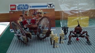 LEGO Star Wars Hailfire Droid and Spider Droid 7670 Speed Build [upl. by Trstram963]