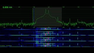 Russian Digital X06b Test Transmission 6856 kHz  Signal Phantom [upl. by Llerad]