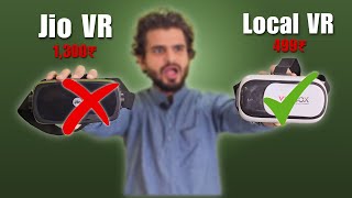 Jio VR or Local VR Which VR glasses offer the best experience at Rs 1300 vs Rs 500 [upl. by Joyce908]