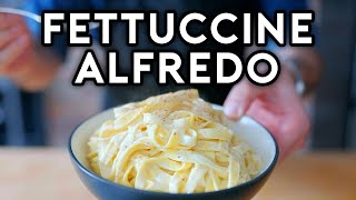 Binging with Babish Fettuccine Alfredo from The Office [upl. by Ahtnicaj]