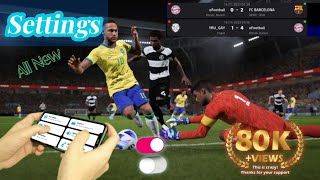 100 eFootball 2024 Settings  best control setting tips and tricks Best Setting eFootball 2024 [upl. by Anat]