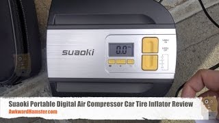 Suaoki Portable Digital Air Compressor Car Tire Inflator Review [upl. by Brufsky605]