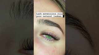 Lash Extensions Ruin Your Natural Lashes [upl. by Astera298]