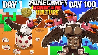 I Survived 100 DAYS as a VULTURE in HARDCORE Minecraft [upl. by Tania]