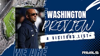 Previewing Penn State vs Washington  Visitors List PennState Nittany Lions Football [upl. by Ahsimaj]