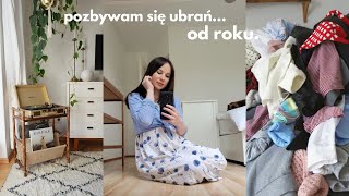 pozbywam się ubrań wyprzedaż szafy clean with me 🙊 [upl. by Serafine]